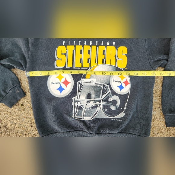 Vintage 90s Kids Pittsburgh Steelers Sweatshirt - Picture 8 of 9